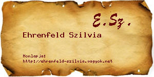 Ehrenfeld Szilvia névjegykártya